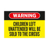Warning Sign | Funny Poster | Parenting Theme| Humorous Home, Office and Playroom Decor