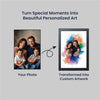 Personalized Photo Canvas Print with Frame | Customized Picture Painting for Gifts, Home Wall Decor
