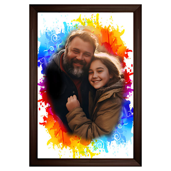 Personalized Photo Canvas Print with Frame | Customized Picture Painting for Gifts, Wall Decor