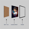 Customized Portrait Photo Frame with Colourful Heart | Custom Gift for Family & Friend | Stylish Memory Wall Decor