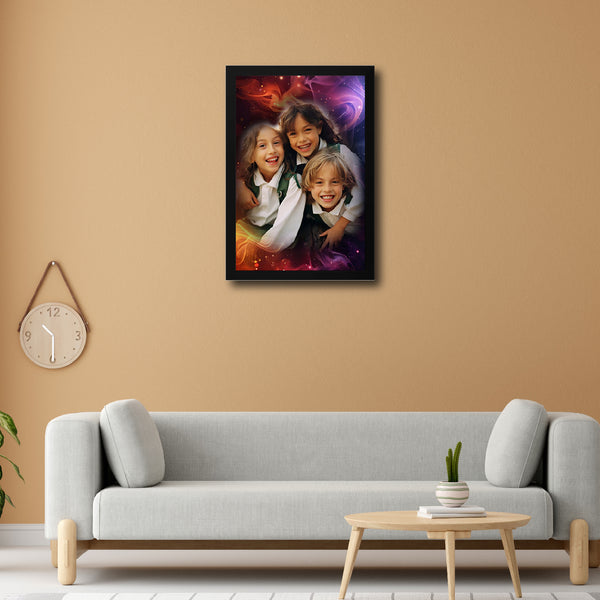 Customized Kids Memory Photo Frame | Personalized School Moments Portrait | Gifting & Room Decoration