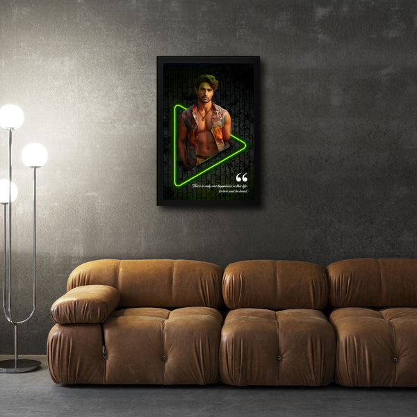 Customized Glow Effect Photo Frame | Personalized Frame for Gym Lovers | Birthdays & Stylish Gifting