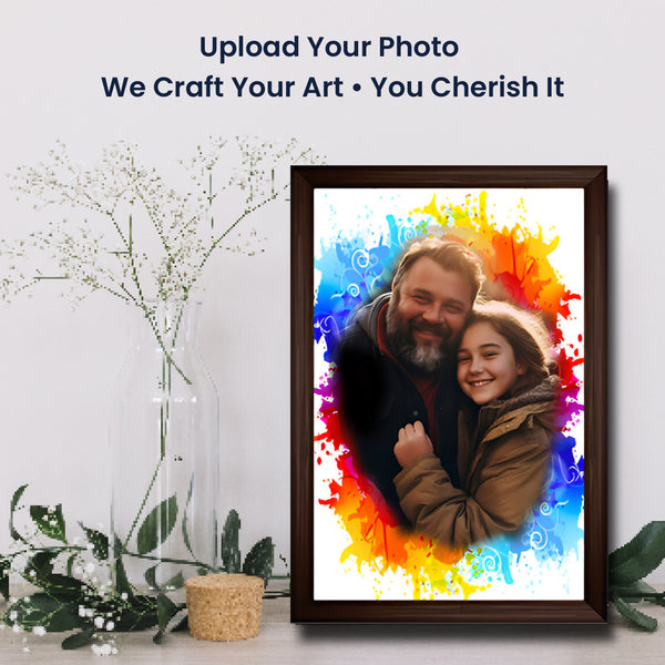 Personalized Photo Canvas Print with Frame | Customized Picture Painting for Gifts, Wall Decor