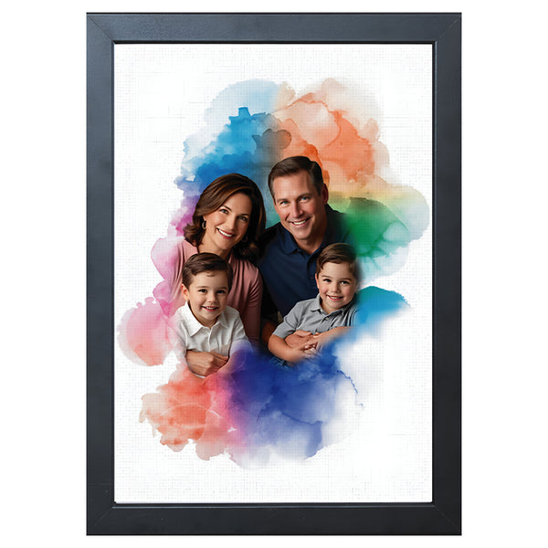 Personalized Photo Canvas Print with Frame | Customized Picture Painting for Gifts, Home Wall Decor