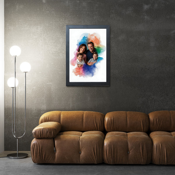 Personalized Photo Canvas Print with Frame | Customized Picture Painting for Gifts, Home Wall Decor