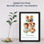 Customized Baby Photo Collage Frame | Cute Bear Shape | Name + Quote Personalization