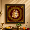 Lord Ganesha Mandala Acrylic Photo Frame | Premium Ganpati Wall Decor | Spiritual Wall Frame for Home, Office & Pooja Room