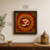 Om Mandala Acrylic Photo Frame | Premium Om Wall Decor | Spiritual Wall Frame for Home, Office & Pooja Room