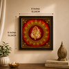 Golden Lord Ganesha Acrylic Photo Frame | Premium Ganpati Wall Decor | Spiritual Wall Frame for Home, Office & Pooja Room