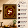 Swastik Mandala Acrylic Photo Frame | Premium Auspicious Wall Decor | Hindu Spiritual Wall Frame for Home, Office & Pooja Room