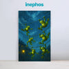Frogs Hanging From Wires During Monsoon | Playful Canvas Painting Ideal For Kids Rooms, Creative Spaces, And Gift Ideas