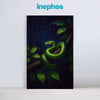 Rainforest Snake On Branch Painting | Vivid Green Snake Canvas Art | Bold Nature-Themed Canvas Wall Painting For Living Rooms, Study Spaces, Wildlife Lovers