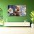 Fluffy Teddy and Daisy | Cute Canvas Wall Art for Kids Room