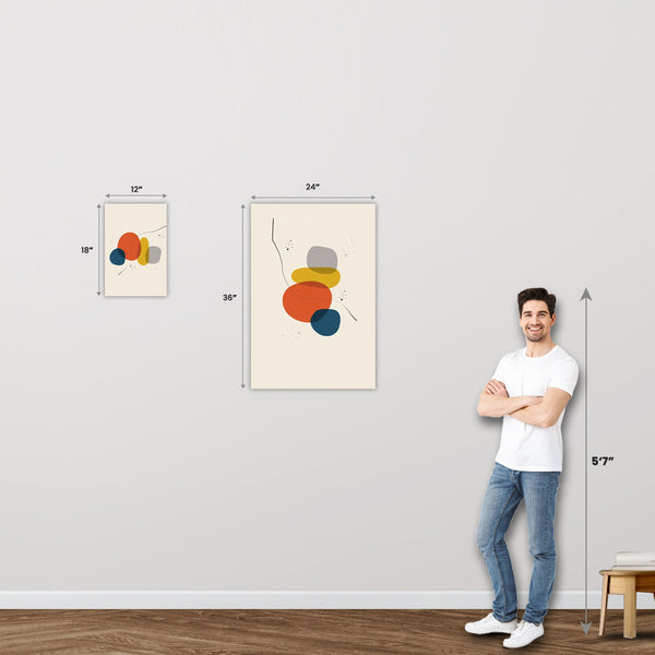 Humorous Juggling Silhouette Poster | Retro Fun Wall Art | Game Room and Gym Decor