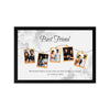 Personalized Best Friend Photo Frame | Custom Friendship Gift with Hanging Polaroid Style Photos | Thoughtful Gift for Friends