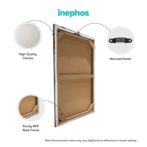 Tropical Bloom Wall Painting for Living Room, Bedroom, Office, Hotels, Drawing Room