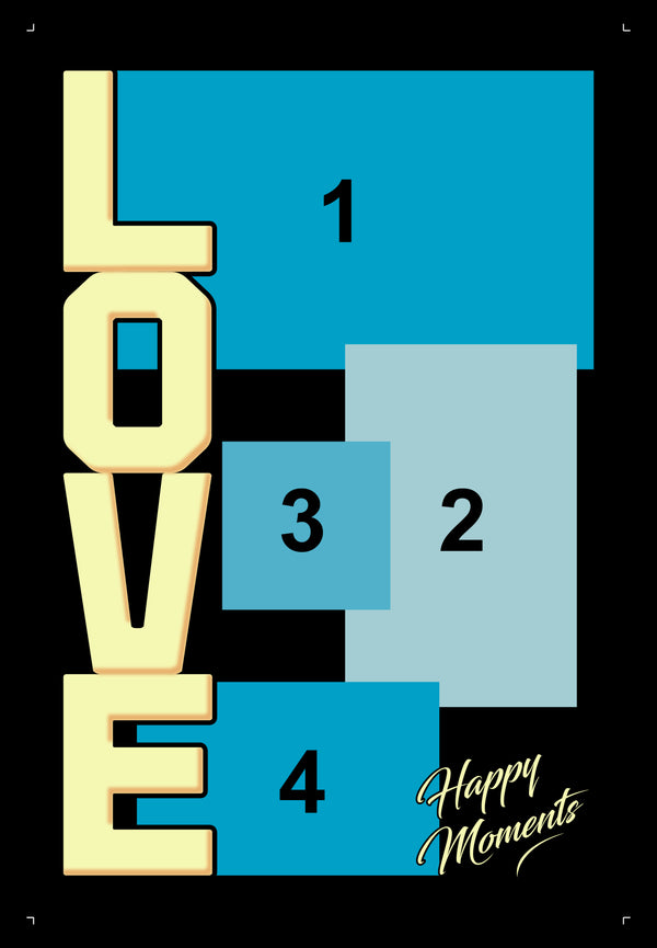 Customized Love Photo Frame for Couples | Romantic Wall Art with Your Photos & Message