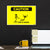 Funny Caution Sign Poster - 'This Is Sparta' Meme Wall Art | Pop Culture | Humorous Home and Office Decor