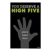 Fun Motivational Wall Art for Office, Classroom & Home | You Deserve a High Five Poster | Positive Quote Decor