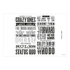 Steve Jobs Quote Vinyl Wall Poster | Two-Column Think Different Motivational Poster for Office, Study & Home