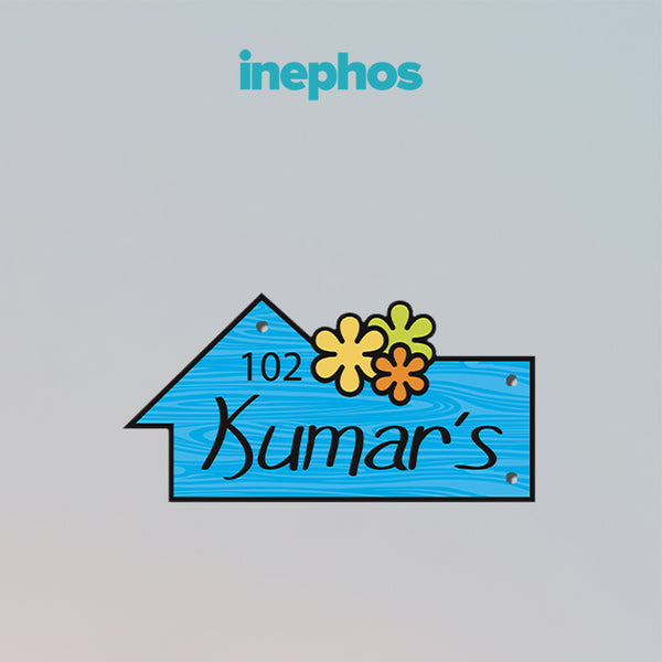 Custom House Name Plate With Floral Arrow Design | Personalized Wall Decor For Flats, Apartments, Or Villas