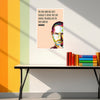 Steve Jobs Quote Vinyl Wall Poster | Crazy Enough to Change the World | Motivational Wall Art for Office, Study & Entrepreneurs