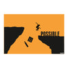 I’m Possible Motivational Vinyl Wall Poster | Inspirational Jump Design for Students, Entrepreneurs & Office Decor