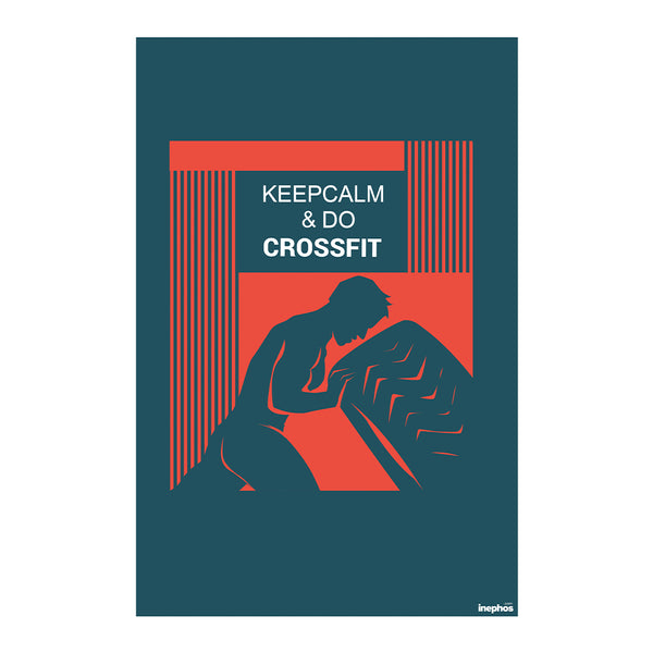 Keep Calm and Do CrossFit Motivational Poster | Bold Fitness Wall Art for Home Gym, Workout Studio & CrossFit Box