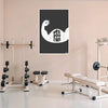 Yes You Can | Motivational Muscle Arm Poster for Fitness, Gym, and Study Spaces | Bold Black & White Wall Art for Daily Inspiration