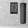 Love the Life You Live Poster | Bob Marley Inspirational Quote Wall Art | Black Motivational Poster for Home, Office & Studio Decor