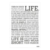 This Is Your Life Motivational Wall Poster | Inspiring Black & White Typography for Life Motivation | Perfect for Office, Bedroom & Study