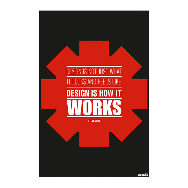 Design Is Not Just How It Looks | Steve Jobs Quote Poster for Designers, Offices & Creative Workspaces