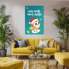 Cute Christmas Owl Poster for Kids | Adorable Santa Hat Owl Illustration | Nursery, Playroom, Classroom & Festive Home Décor