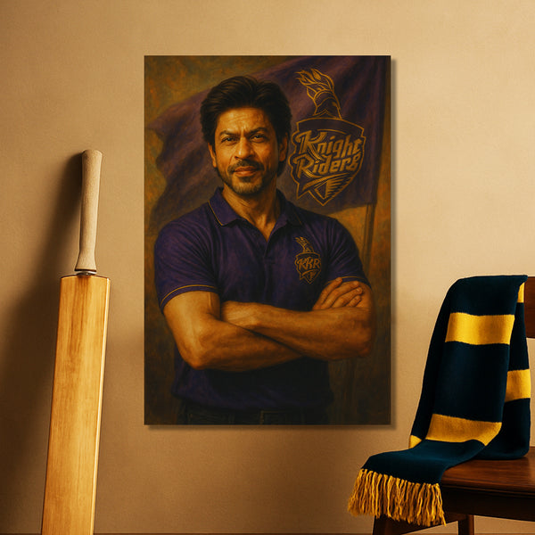 The Knight Riders spirit with this poster featuring Shah Rukh Khan | In a powerful pose