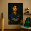 Gujarat Titans rising star bold poster | Shubman Gill's Confident pose ready for action