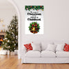 The Sounds of Christmas Are the Cheers of Childhood Poster } Festive Xmas Bell & Holly Wall Art for Kids Room, Living Room, School & Holiday Decor