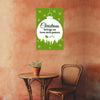 Christmas Brings Us Love & Peace | Festive Green Holiday Decoration for Home, School, Office, Café & Party Décor | Xmas Poster