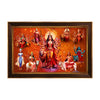 Nav Durga Framed Poster | Maa Durga 9 Forms Wall Art for Protection, Power & Positive Energy | Spiritual Vastu Wall Décor