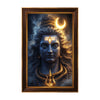 Lord Shiva Face Framed Poster | Mahadev Trishul Wall Art for Power, Peace & Positive Energy | Spiritual Vastu Décor