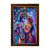 Radha Krishna Love Harmony Photo Frame | Divine Couple Wall Art for Relationship Positivity, Peace & Emotional Balance | Spiritual Vastu Décor