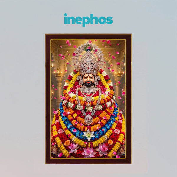Vastu Khatu Shyam Ji Divine Photo Frame | Blessings of Faith, Prosperity & Protection | Sacred Khatu Shyam Baba Wall Decor for Home, Office & Temple
