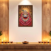 Khatu Shyam Ji Floral Blessings Photo Frame | Divine Baba Shyam Wall Decor for Home, Office & Temple | Sacred Spiritual Wooden Photo Frame
