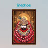 Khatu Shyam Ji Floral Blessings Photo Frame | Divine Baba Shyam Wall Decor for Home, Office & Temple | Sacred Spiritual Wooden Photo Frame