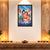 Cute Shiv Parivar Cartoon Photo Frame for Kids Room Decor | Adorable Lord Shiva Family Wall Art with Ganesha, Kartikeya & Nandi