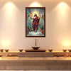 Divine Ascension of Jesus Christ Wall Art Photo Frame | Heavenly Jesus with Angels & Sacred Light | Christian Religious Wall Decor