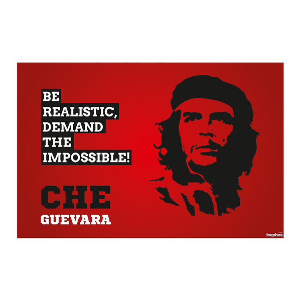 Che Guevara Wall Poster for Room Decoration | Be Realistic, Demand The Impossible | Inspirational Home or Office Wall Decoration