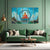 Buddha on Lotus Multi Frame Vinyl Wall Painting | Spiritual Vinyl Wall Art for Modern Home Decor