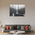 Black & White Futuristic Cityscape Canvas Painting – Modern Abstract Wall Art for Home & Office Décor