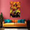 Goddess Durga Wall Painting for Living Room, Bedroom, Office, Hotels, Drawing Room