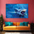 Fierce Shark Wall Painting for Living Room, Bedroom, Office, Hotels, Drawing Room